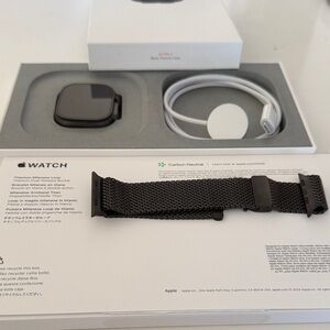 Apple Smartwatch Case with Black Band
